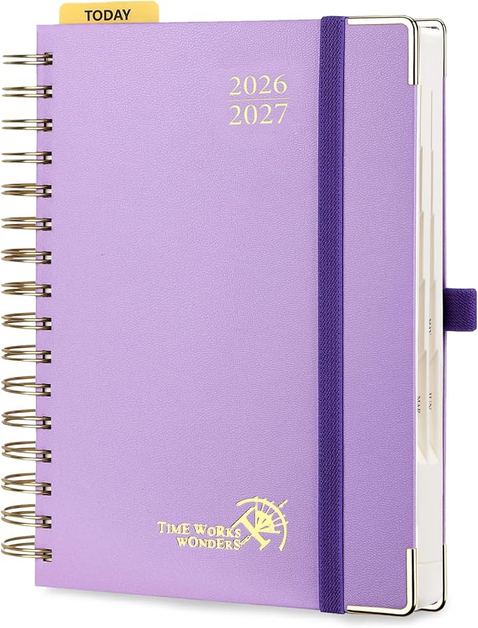 POPRUN 2026-2027 Daily Planner One Page Per Day, 5.75" x 8.5", Day Planner