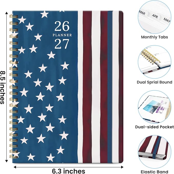 ZOTIA Planner 2026-2027, Jul 2026-Jun 2027 Weekly & Monthly Calendar