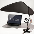 Livvie Desk Shade – Clip-On Cubicle Shade Block Overhead Lights and Glare