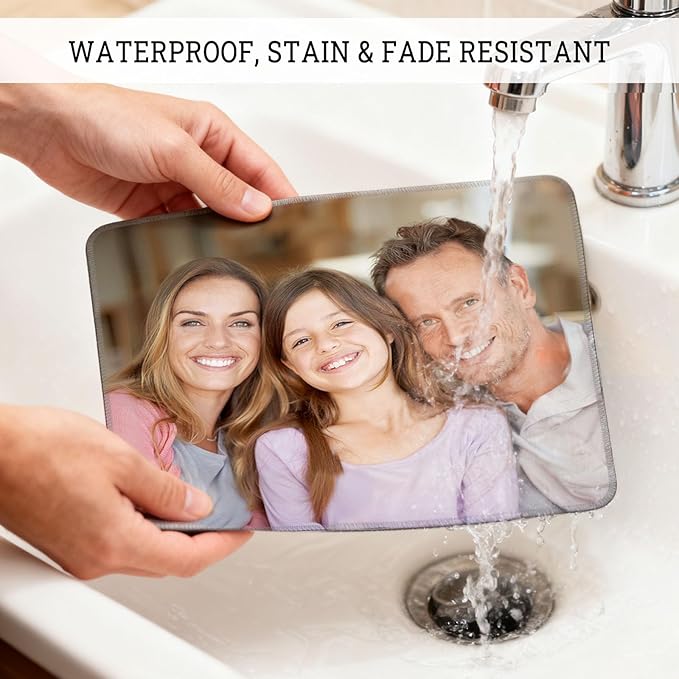 Custom Mouse Pad - Personalized with Your Photo Text Logo - Non-Slip Waterproof Gaming & Computer Desk Mat for Home Office Accessories (7.6"x8.6")
