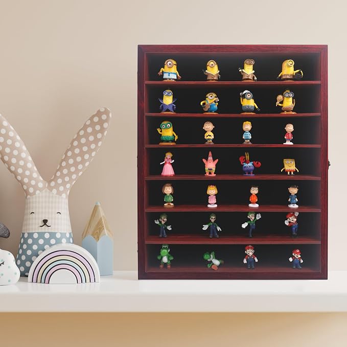 16x20 Shadow Box Frame with Removable Shelves, Red Deep Memory Box Display Case for Keepsake Collectibles, Coins Military Medals Pins Wedding Flowers