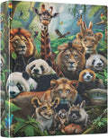 3 Ring Binder Animals 1.5" Round Ring Binders View Binder with 200 Sheet for Women Men Office Kids School Supplies, 1 Pack