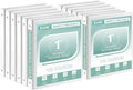 SUIN 1-Inch 3-Ring-Binder, Customizable Clear View Cover, for US Letter Size 8-1/2 x 11'', Perfect for Office/School (White - 12 Packs)