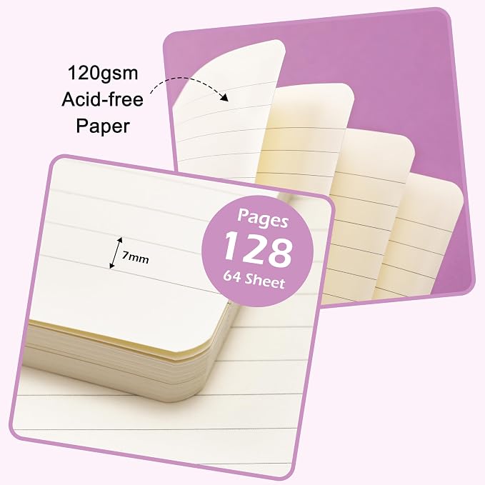Ruled Notebook/Journal - Classic Lined Journal/Notebook, 5.3'' x 8.26''