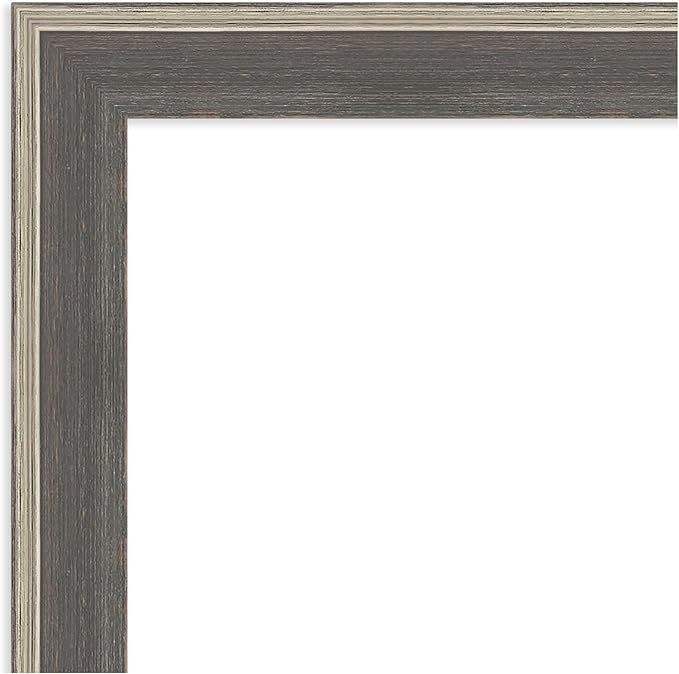 Amanti Art Grey Framed Magnetic Board 45x53 Oversize Vision Board for use with Magnets, 100% Metal Sheet to Display Items as Office Decor or for Home Organization in mudroom, Kitchen or Kids Room