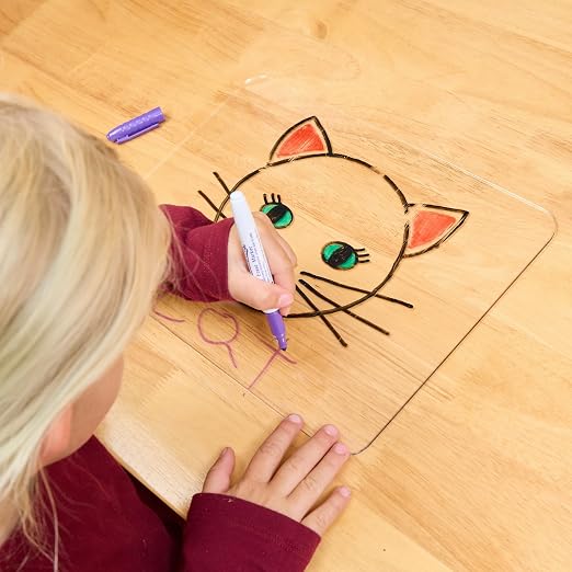 Colorations Acrylic Lap Boards- Set of 6