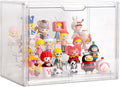 BOHOIDEE Clear Acrylic Display Case with Two Display Shelves for Figures, Dustproof Storage Organizer Box with Magnetic Door, Acrylic Collectibiles Showcase