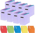 Oterri 8 Pack Purple File Organizer, Small Storage Box and 25 Pack Hanging File Folders