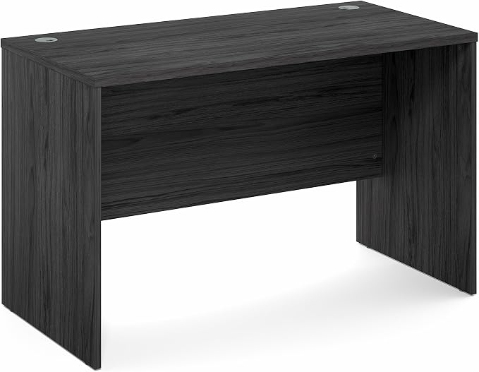Furinno Roger Computer Desk, 47 Inch Rectangular Executive Desk with Modesty Panel, Home Office Desk with Thick Tabletop, Desk Cord Grommet, Scratchproof, for Home Study, Office, Coastal Grey
