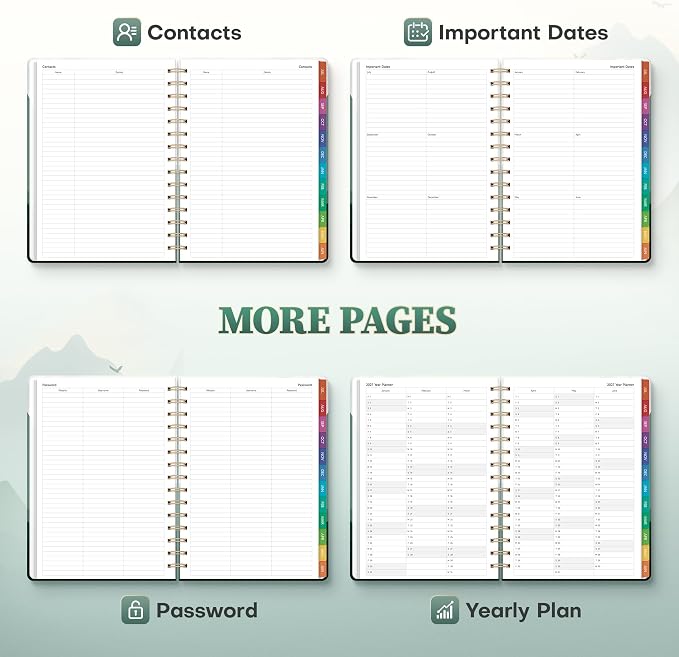 Planner 2026-2027 Weekly & Monthly Academic Planner, 6" x 8.3"