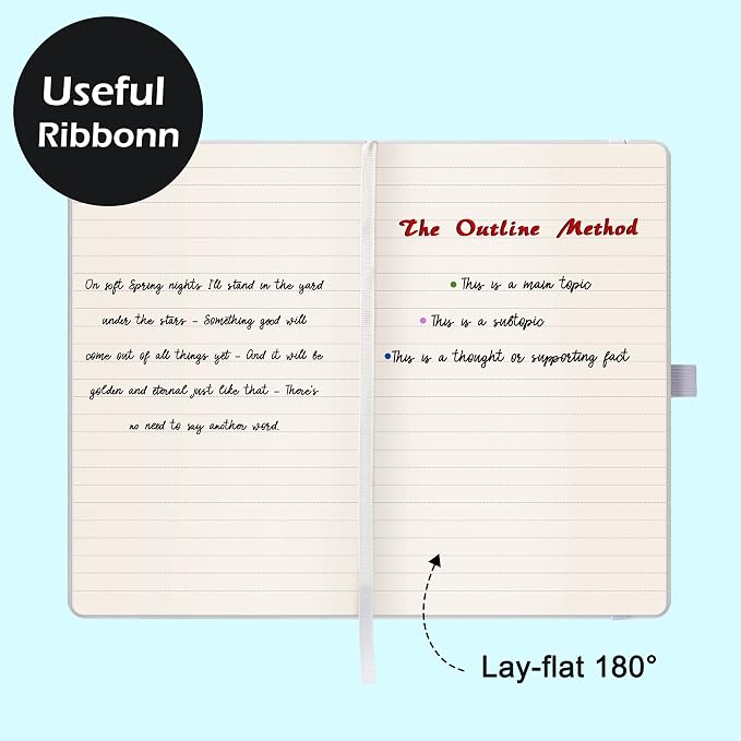 Ruled Notebook/Journal - Classic Lined Journal/Notebook, 5.3'' x 8.26''