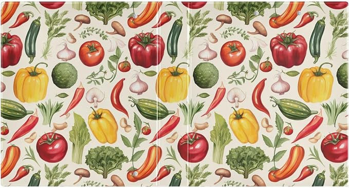 Joko Ivery Vegetables Carrots Tomatoes 3 Ring Binder 1.5 Inch Binders 3 Ring with 3 Pockets & Clipboard Letter Size Three Ring Binder Organizer for Work Recipes Paper Office Supplies Gifts 1 Pack