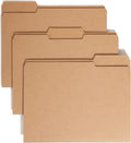 Smead File Folder, 1/3-Cut Tab, Letter Size, Kraft, 50 per Box (10830)