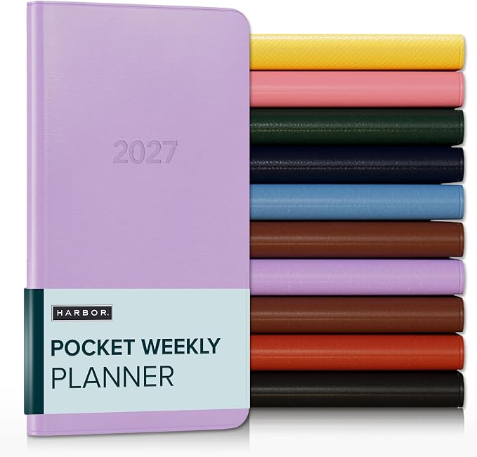 Harbor Pocket Weekly Monthly Planner 2026-2027 Cambridge Lavender