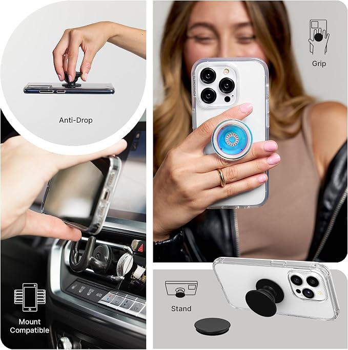 PopSockets Adhesive Phone Grip, Holder- Blanc Fresh | Secure Comfortable Hold, Anti-Drop, Kickstand, Flower, Floral, Kindle, Paperwhite, Magnetic