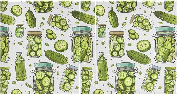 Cucumbers and Pickles Pattern 3 Round Ring Binders | 1.5 Inch Binder with Clipboard, PVC Pockets, Work Organizer, Holds 200 Sheets for School Office 1 Pack