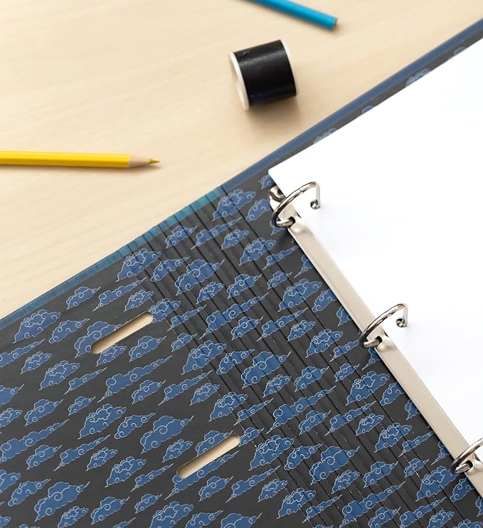 Grupo Erik 4 Ring Binder A4 - Naruto Shippuden | 10.6 x 12.6 inches - 27 x 32 cm - A4 Ring Binder Folder, Document Folder | Naruto Manga Gifts