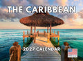 Caribbean Calendar 2027 Tropical Beach Islands Monthly Wall Calender 12 Month | American Made In The USA