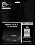 Avery Metallic Asset Tag Labels, 1/2" x 1", Laser Printable Tags, 672 Waterproof Labels (60519)