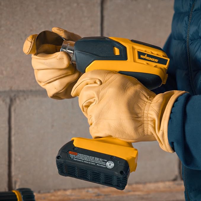 Wagner Spraytech FURNO 550 18V Cordless Heat Gun, 1 Battery | Cordless 18V variable temp, heat gun, 550°F to 1000°F, includes one battery and charger for portable heating applications.