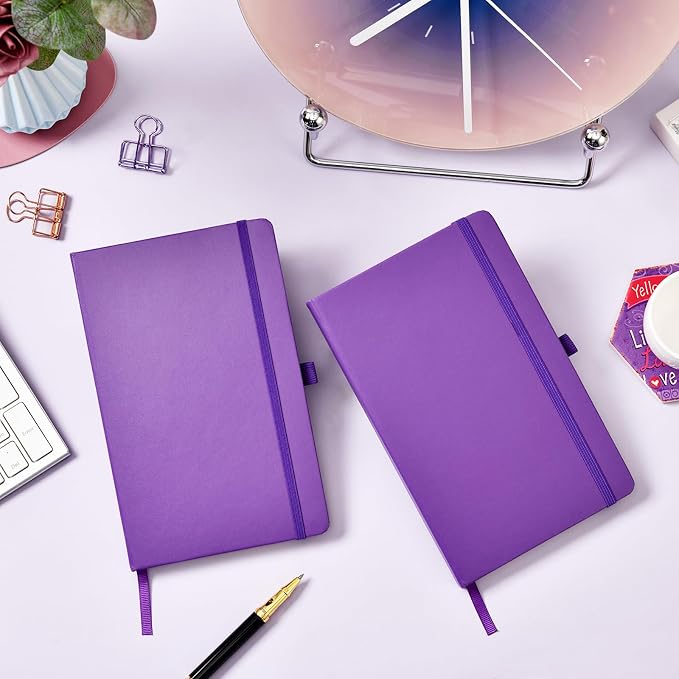 Dotted Journal/Notebook - Dot Grid Hard Cover Notebook, 5.3'' x 8.26''