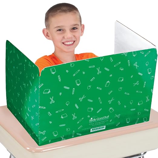 Really Good Stuff Standard Privacy Shields Set of 12, 3 Group Colors
