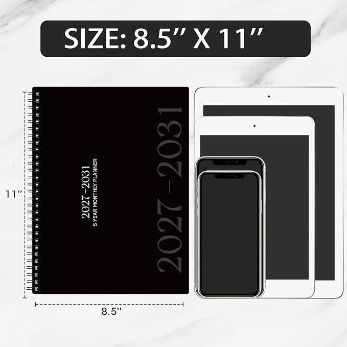2027-2031 Monthly Planner/Calendar, JAN 2027 - DEC 2031