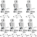 TRALT Office Chair Ergonomic Desk Chair - Gaming Chair with Lumbar Support (7, White) | 330 LBS Home Office Desk Chairs with Headrest, Reading Chair with Flip-up Armrests, Comfortable Computer Chairs (7, White)