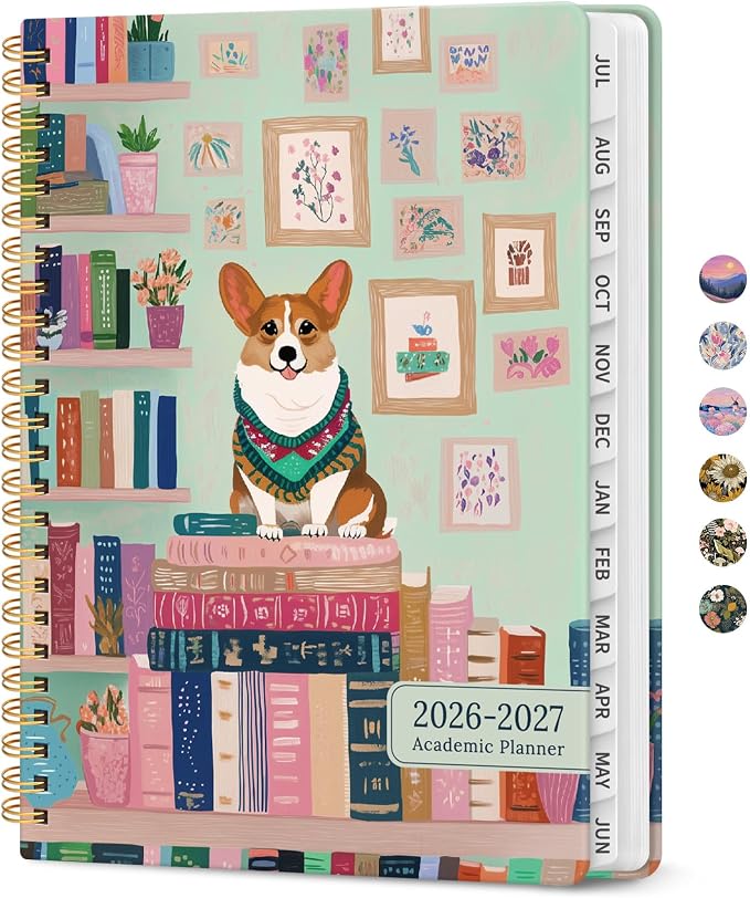 Planner 2026-2027, Monthly & Weekly Jul 2026-Jun 2027 Planner Calendar