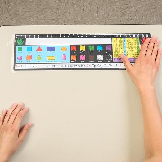 Really Good Stuff EZ-Fit Desktop Helper Tape Strips, Set of 36 | Student Desk Name Tags, Pre-Cut, Durable, & Versatile