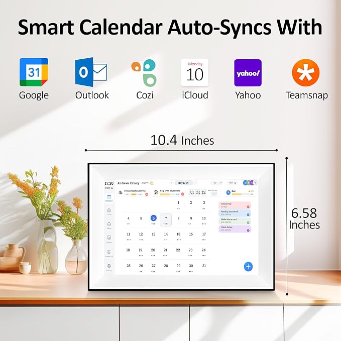 10.1" Smart Digital Calendar Family Planner with Rewards