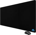 Cacoy 48"x24" XXL Large Gaming Mouse Pad, Non-Slip Computer Desk Mat, Black | Durable Stitched Edges Desk Pad for Gamer Optimized Special-Textured Surface Oversized Keyboard Mousepad for Speed & Control