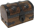 Nautical Cove Treasure Chest Keepsake and Jewelry Box Wood - Decorative Treasure Box