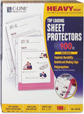 C-Line 62028 Heavyweight Polypropylene Sheet Protector, Non-Glare, 2-Inch, 11 x 8 1/2, 100/BX