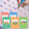 Reusable Grooved Handwriting Workbooks,Magic Copybook,Magic Writing Practice copy books, to help children improve their handwriting ink Practice Age 3-8 Calligraphy for kids(Character edition)