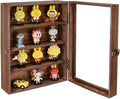 Ikee Design Wood Wall-Mounted Display Case with Glass Top & Lock | Display Shelves Case Shadow Box with lock,Tempered Glass Top Wall Mounted Display Your Valuable and Collection