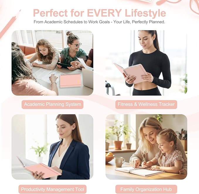 Planner 2026-2027, Weekly and Monthly Academic Year Calendar Planner, July 2026 - June 2027, Daily Agenda Book for Office School Supplies, A5(6.3'' x 8.5'')