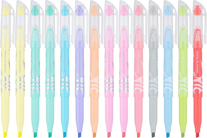 PILOT FriXion Light Pastel Erasable, Pack of 14, Assorted Colors