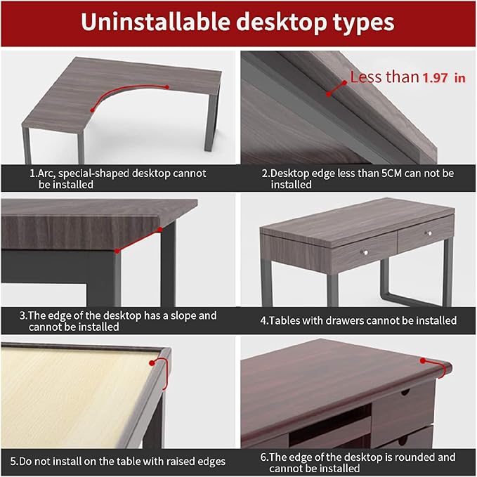 Desk Arm Rest Table Extender Wrist Forearm Elbow Support Computer Desk Extension Collapsible for Square Tabletop - Carbon Fiber 9.45" x 7.87"