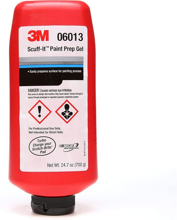 3M Scuff-It Paint Prep Gel, 06013, 24.7 oz, Red