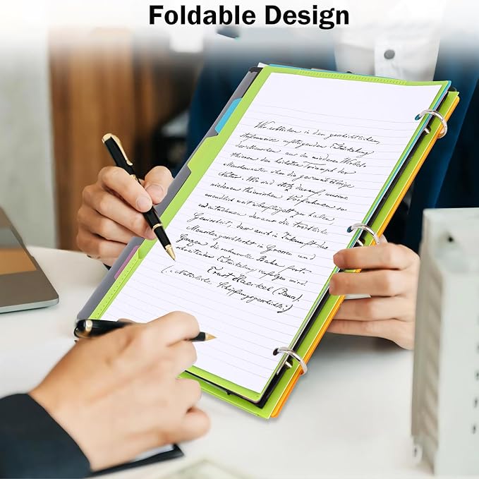 360° Pivotable 3 Ring Binder, Upgraded Foldable Binders 1 inch 2 Pack, Thin Small Three Ring Binder Fits 8.5" x 11", for Home, School and Office Binders Supplies - Blue
