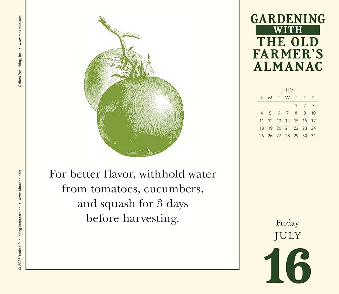 The Old Farmer's Almanac 2027 Daily Desk Calendar: Boxed Page-a-Day Gardening Calendar with Day-to-Day Tips, Folklore, Advice & Planting Secrets
