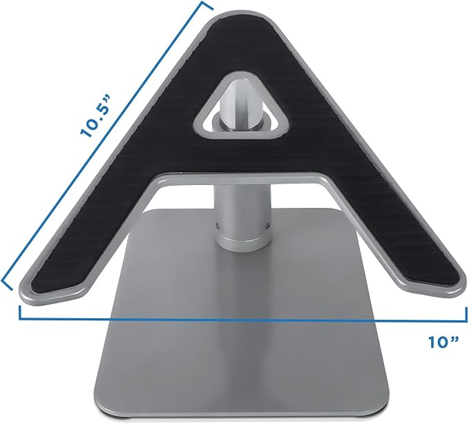 Mount-It! Adjustable Height Laptop Stand for Desk, Ergonomic Laptop Riser for 11–15 Inch Laptops, Tilted Desktop Lift with Anti-Slip Platform, Up to 33 lbs