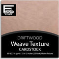 DRIFTWOOD—12x12 Textured Cardstock | 80lb Textured Brown/Tan Scrapbook Paper | Premium Cardstock for Cricut Cutting | 25 Sheets