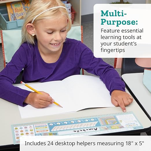 Really Good Stuff Paw Prints Vinyl Desktop Reference Nameplates, 24-Pack