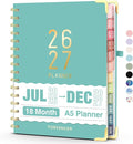 Jul 2026 - Dec 2027 Planner, Forvencer 18 Month Planner 2026-2027, 6" x 8"