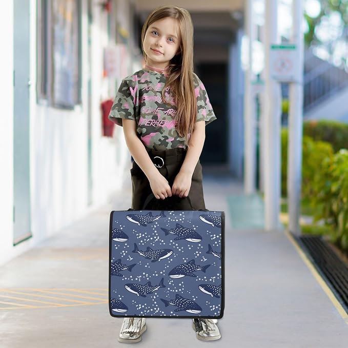 Whale Shark Binder Bag 3 Ring Zipper with Handle Shoulder Strap | for School Work Office Organizer Storage Case