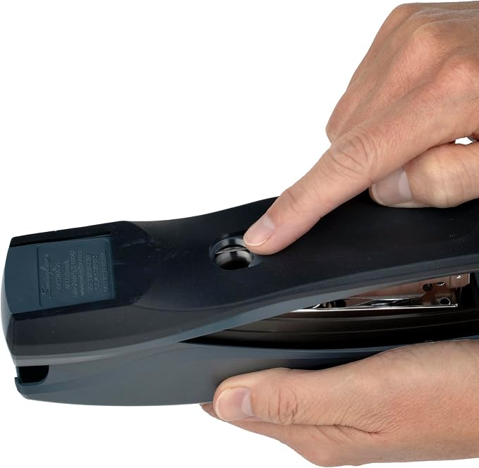 Swingline Stapler, 25 Sheet Capacity, Optima 25, Jam Free, Reduced Effort, Soft Grip, Black/Gray (66424)