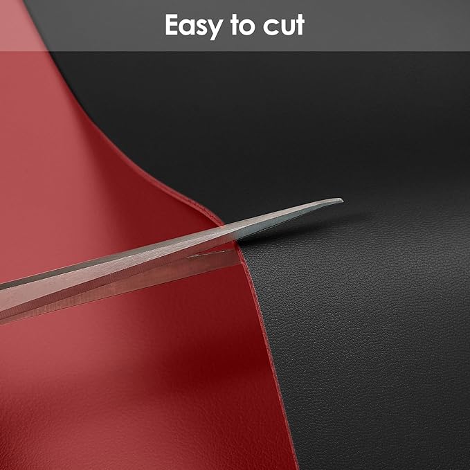 Zinkooat Leather Table Cover,1.8mm Thick,36x72 Inch Table Protector,Table Protector for Dining Room Table,Dining Table Cover,Table Pads for Dining Room Table Rectangular(Black+Wine Red,36x72)