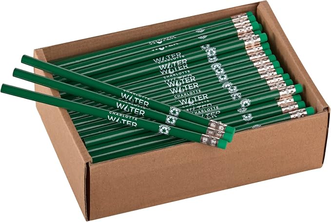Pencil Guy Promotional Personalized Imprinted Pencils, Green
